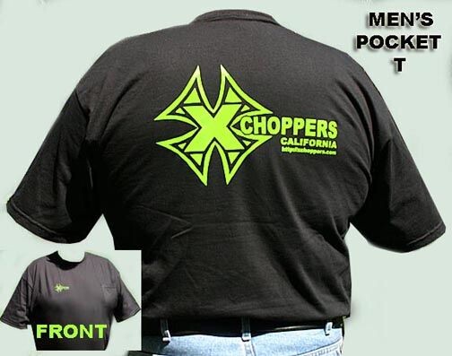<B>Men's Xchoppers Pocket T-Shirt - Black</B>